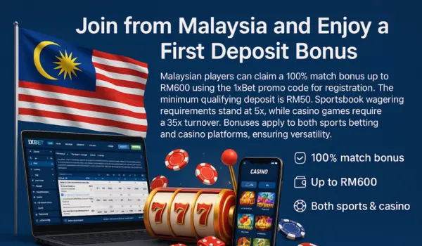 Join from Malaysia and Enjoy a First Deposit Bonus