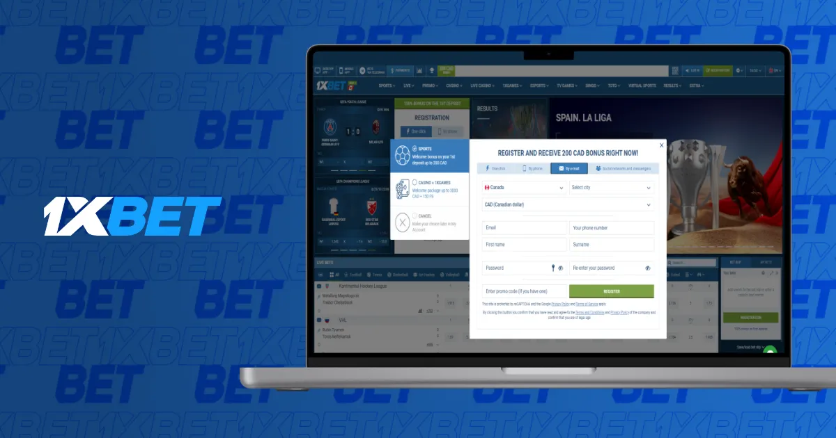 Register or Log In to 1xBet